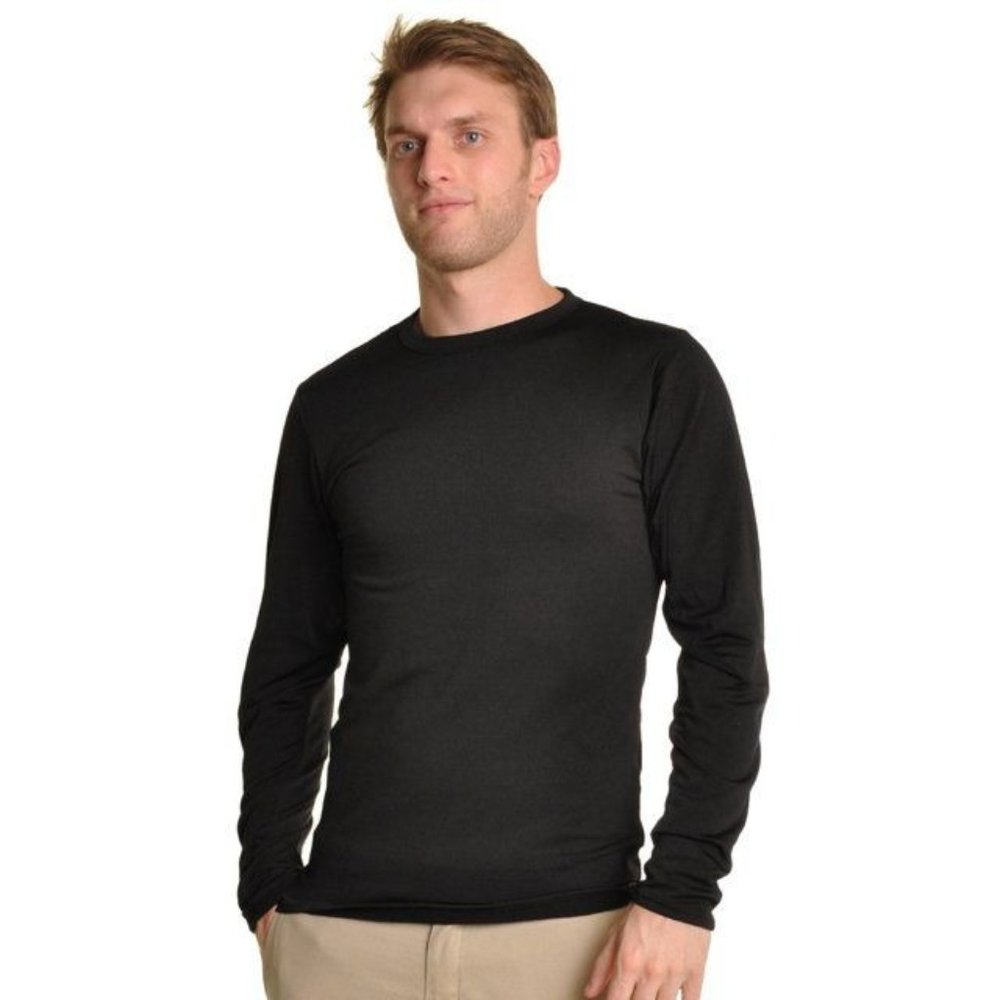 Men's Thermal Top Brushed Interior Gray Long Sleeve Packaged Top XL